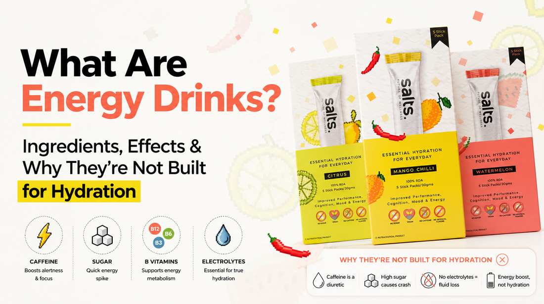 What Are Energy Drinks? Ingredients, Effects & Why They're Not Built for Hydration